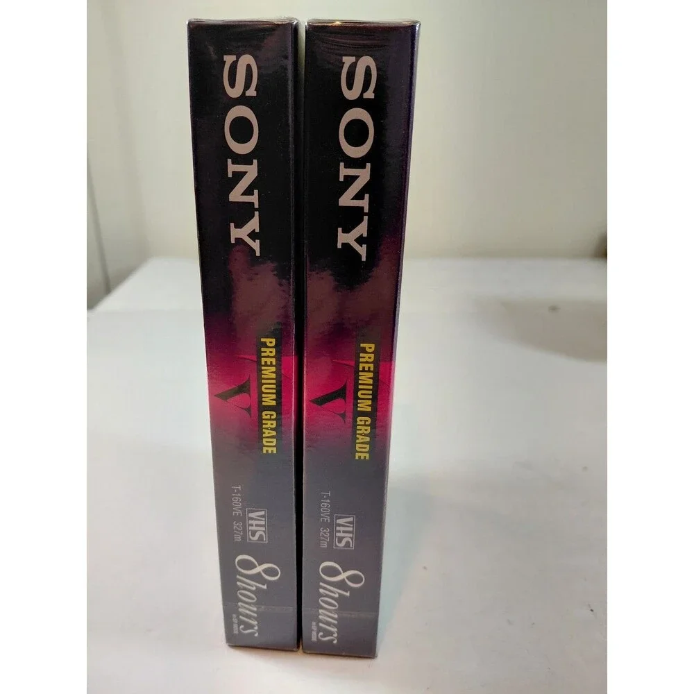 Sony Premium Grade T-160 Blank VHS Tapes NTSC Lot of 2